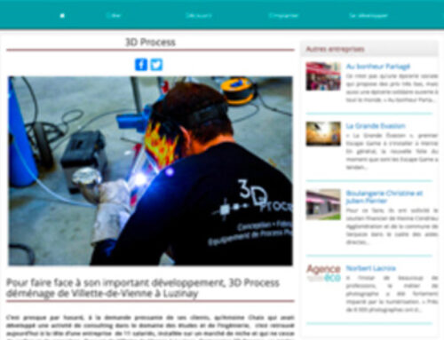 L&rsquo;Agence Eco Vienne parle de 3D Process